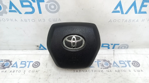 Подушка безопасности airbag в руль водительская Toyota Venza 21-24 черная, царапины