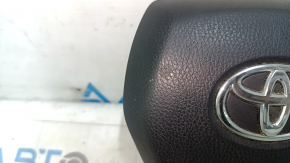 Подушка безопасности airbag в руль водительская Toyota Venza 21-24 черная, царапины