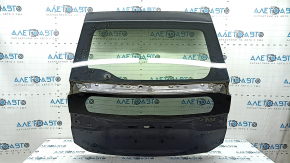Дверь багажника голая со стеклом Toyota Prius 30 12-15 графит 8V1, с двумя стеклами, царапины на стекле
