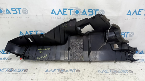 Ornament stâlp spate stânga jos Toyota Venza 21-24 negru, zgârieturi, elemente de fixare rupte
