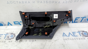 Накладка торпеды левая Toyota Venza 21-24 серая с коричневым, серая строчка