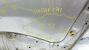 Дверь голая задняя левая Jeep Renegade 15-23 серебро PSN, после ремонта