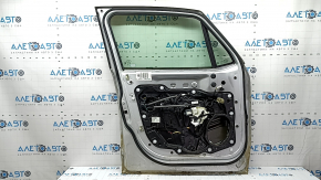 Дверь в сборе передняя левая Jeep Renegade 15-23 keyless, Trailhawk, серебро PSN, вмятина, потрескан уплотнитель