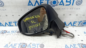 Зеркало боковое левое в сборе Toyota Venza 21-24 12 пинов, поворотник, подогрев, BSM, подсветка, графит, песок, царапины