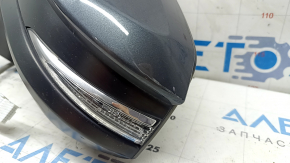 Зеркало боковое левое в сборе Toyota Venza 21-24 12 пинов, поворотник, подогрев, BSM, подсветка, графит, песок, царапины