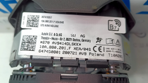 Подушка безопасности airbag в руль водительская Volkswagen ID.4 21-22 черная, без проводки, царапины