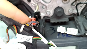 Руль голый Volkswagen ID.4 21-22 кожа черная с подогревом, без кнопок и рамки, царапины