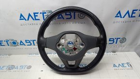 Руль голый Volkswagen ID.4 21-22 кожа черная с подогревом, без кнопок и рамки, царапины
