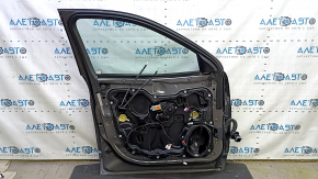 Дверь в сборе передняя левая Jeep Cherokee KL 14-23 keyless, графит PAU, тычки