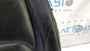 Tapițerie scaun șofer Jeep Cherokee KL 19-23 piele neagră, perforată, încălzită, piele crăpată