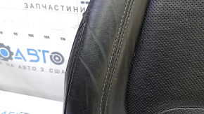Обшивка подушки пассажирского сидения Jeep Cherokee KL 19-23 кожа черная, перфорация, подогрев, примята кожа