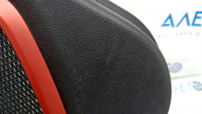 Ornamente ușă spate stânga Jeep Renegade 15-22 TRH negre cu inserție neagră, cotiera din piele neagră, capac difuzor roșu, cu mâner, zgârieturi