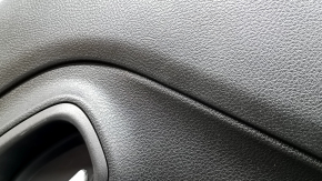 Ornamente ușă spate stânga Jeep Renegade 15-22 TRH negre cu inserție neagră, cotiera din piele neagră, capac difuzor roșu, cu mâner, zgârieturi
