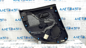 Ornamente ușă spate dreapta Jeep Renegade 15-22 TRH negre cu inserție neagră, cotiera din piele neagră, capac difuzor roșu, cu mâner, zgârieturi