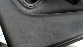 Ornamente ușă spate dreapta Jeep Renegade 15-22 TRH negre cu inserție neagră, cotiera din piele neagră, capac difuzor roșu, cu mâner, zgârieturi