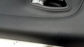 Ornamente ușă spate dreapta Jeep Renegade 15-22 TRH negre cu inserție neagră, cotiera din piele neagră, capac difuzor roșu, cu mâner, zgârieturi