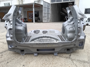 Задняя панель Jeep Compass 17-26 2 части, серебро , на кузове, примята