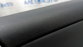 Ornamente ușă față stânga Jeep Renegade 15-19 TRH neagră, piele, cotiera piele neagră, cu mâner și strat protector, zgârieturi