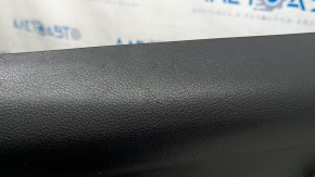 Ornamente ușă față stânga Jeep Renegade 15-19 TRH neagră, piele, cotiera piele neagră, cu mâner și strat protector, zgârieturi