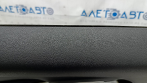 Ornamente ușă față stânga Jeep Renegade 15-19 TRH neagră, piele, cotiera piele neagră, cu mâner și strat protector, zgârieturi