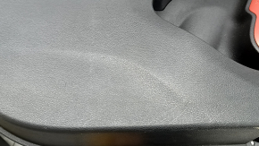 Ornamente ușă față stânga Jeep Renegade 15-19 TRH neagră, piele, cotiera piele neagră, cu mâner și strat protector, zgârieturi