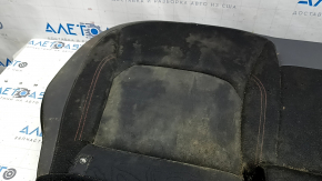 Подушка заднего ряда сидений 2 ряд Jeep Renegade 15-20 ткань черная, Trailhawk, красная строчка, под химчистку