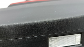 Ornamente ușă spate dreapta Alfa Romeo Stelvio 18-25 negru cu piele roșie, cu inserție din lemn, cu mâner, zgârieturi