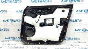 Ornamente ușă față stânga Alfa Romeo Stelvio 18-25 negru cu piele roșie, cu inserție din lemn, cu mâner, zgârieturi