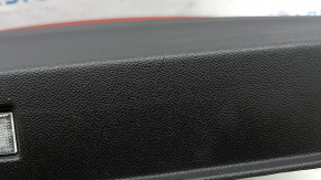 Ornamente ușă față stânga Alfa Romeo Stelvio 18-25 negru cu piele roșie, cu inserție din lemn, cu mâner, zgârieturi