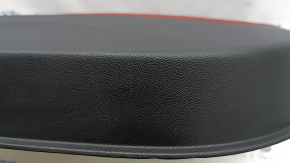 Ornamente ușă față dreapta Alfa Romeo Stelvio 18-25 negru cu piele roșie, cu inserție din lemn, cu mâner, zgârieturi