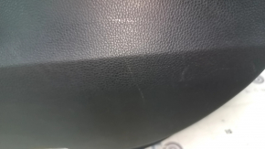 Обшивка двери карточка передняя правая Toyota Venza 21-22 LE, XLE кожа коричневая с серым, темно-серая накладка, с ручкой, с кнопкой, царапины