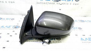 Зеркало боковое левое в сборе Jeep Cherokee KL 14-23 7+7 пинов, BSM, подогрев, подсветка, поворотник, графит