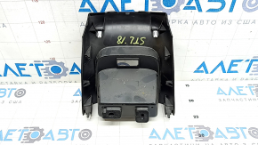 Ornamente console centrale spate inferioare Alfa Romeo Stelvio 18-22 negru, zgârieturi