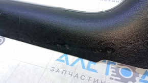 Накладка порога передняя левая Jeep Cherokee KL 16-22 черная с хромом, царапины, потерта