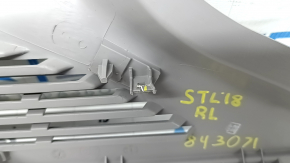 Ornament stâlp spate stânga sus Alfa Romeo Stelvio 18-22 gri închis, suport rupt, zgârieturi
