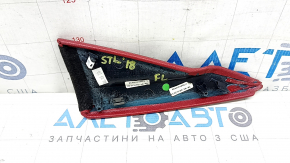 Ornamente laterale consolă centrală stânga sus Alfa Romeo Stelvio 18-21 piele roșie