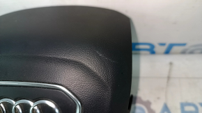 Подушка безопасности airbag в руль водительская Audi Q5 80A 18-24 черная, тип 2, царапины
