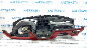 Panou frontal Torpedo cu AIRBAG Alfa Romeo Stelvio 20-21 negru cu zgârieturi roșii, pentru curățare