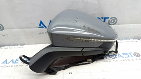 Зеркало боковое левое в сборе Volkswagen ID.4 21-22 12+2 пина, поворотник, подсветка, подогрев, BSM, серый LA7C, царапины
