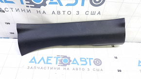 Накладка порога задняя левая Nissan Rogue Sport 17-22 черная, царапины