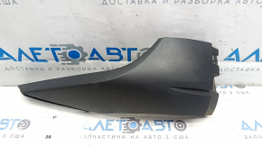 Губа переднего бампера левая Volkswagen ID.4 21-22 структура, черная, царапины, трещина, треснуто крепление, надлом крепления