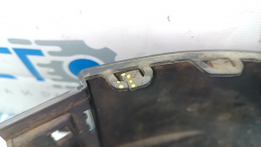 Губа переднего бампера левая Volkswagen ID.4 21-22 структура, черная, царапины, трещина, треснуто крепление, надлом крепления