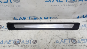 Prag exterior față dreapta Audi Q5 80A 18-24 negru cu crom, zgârieturi