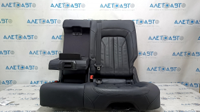 Scaune spate, rândul 2, Audi Q5 80A 18-20, piele neagră, Standard, cu cotieră, cu centură, zgârieturi, încălzire