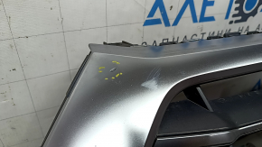 Решетка радиатора grill Audi Q5 80A 18-20 в сборе, с эмблемами, хром, под парктроники, песок, тычки