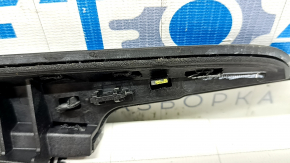 Ornamente laterale consolă centrală stânga BMW X5 F15 14-18 lemn de plop, zgârieturi