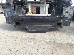 Задняя панель Audi A4 B9 17-20 2 части, на кузове, синяя