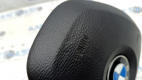 Подушка безопасности airbag в руль водительская BMW X5 F15 14-18 черная Sport, вмятины