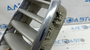 Grilă radiator stânga BMW X5 F15 14-18 Pure Excellence, crăpată, suport rupt, nisip