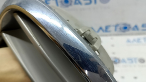 Grilă radiator stânga BMW X5 F15 14-18 Pure Excellence, crăpată, suport rupt, nisip